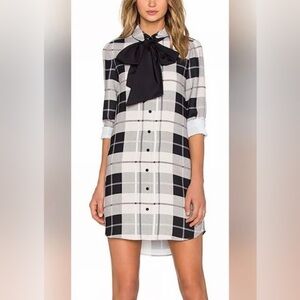 Kate Spade Woodland Plaid Griffin Dress with Bow Size 6